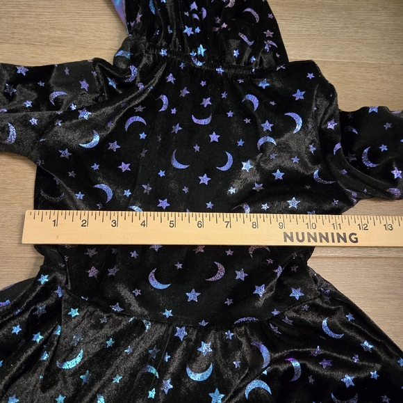 Girls Coven Witch Costume Dress Hooded Spirit Halloween Size Small 4-6 - Picture 7 of 11